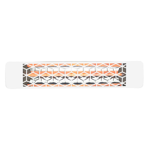 Eurofase EF25480W6 2500 Watts EF25 Series Electric Infrared Patio Heater 480V 39.38 in. x 9.38 in. x 8.18 in. - White