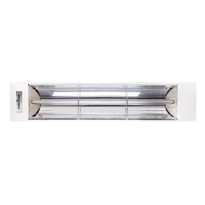 Eurofase EF25 Series Single Element EF25480W 2500 Watts 480V Electric Infrared Patio Heater - 39.38 in. x 9.38 in. x 8.18 in. - White Color