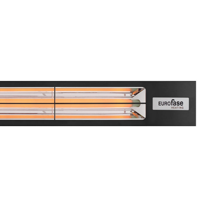 Eurofase LP40277B 4000 Watts LP40 Series Infrared Heater 277V 64.30 in. x 9.00 in. x 4.7 in. - Black