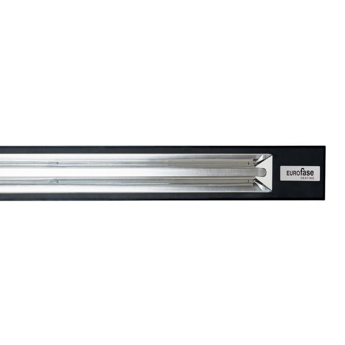 Eurofase LP40 Series Low Profile Single Element LP40208B 4000 Watts 208V Electric Infrared Patio Heater - 64.30 in. x 9.00 in. x 4.7 in. - Black Color