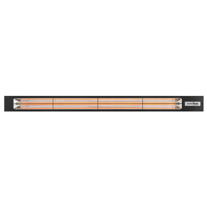 Eurofase LP40 Series Low Profile Single Element LP40480B 4000 Watts 480V Electric Infrared Patio Heater - 64.30 in. x 9.00 in. x 4.7 in. - Black Color