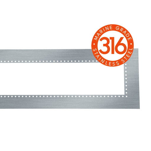 Eurofase EF61FMPFSMG Marine Grade Stainless Steel Flush Mount Kit For 39 Inch Patio Heaters - 70.00 in. x 17.00 in. x 4 in. - Stainless Steel Color