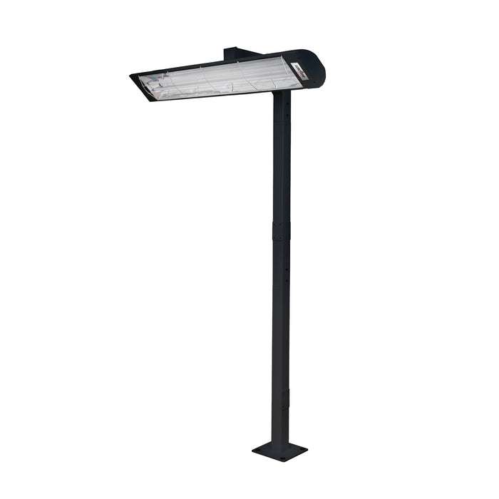 Eurofase EF6108PMDB 61 Inch 8ft Black Pole Mount With Double Crossbar - 3.20 in. x 3.20 in. x 96 in. - Black Color