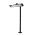 Eurofase EF6108PMDB 61 Inch 8ft Black Pole Mount With Double Crossbar - 3.20 in. x 3.20 in. x 96 in. - Black Color