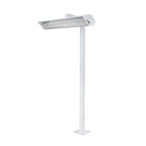 Eurofase EF6108PMW 61 Inch 8ft White Pole Mount With Single Crossbar - 3.20 in. x 3.20 in. x 96 in. - White Color