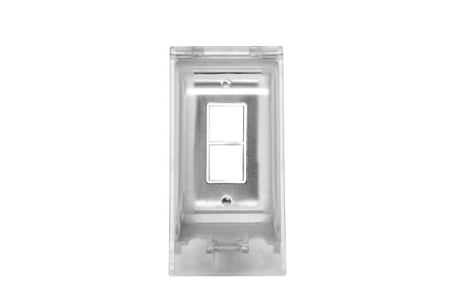 Eurofase EFSOWPS Surface Mount Single Duplex Stack Switch With Weatherproof Cover and Gang Box - 3.80 in. x 2.50 in. x 4.5 in. - Stainless Steel Color