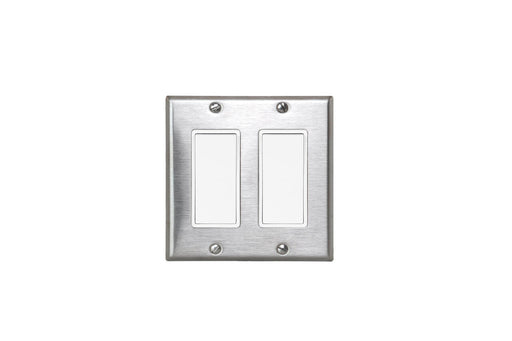 Eurofase Control EFSSPS2 OnOff Switch with Plate and Box - 4.50 in. x 2.50 in. x 4.5 in. - Stainless Steel Color