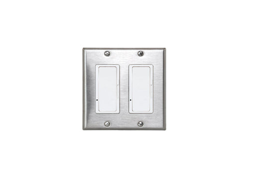 Eurofase Control EFSSPS2 OnOff Switch with Plate and Box - 4.50 in. x 2.50 in. x 4.5 in. - Stainless Steel Color