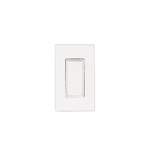 Eurofase Control EFSSPW1 OnOff Switch with Screwless Plate and Box - 2.80 in. x 2.50 in. x 4.5 in. - White Color