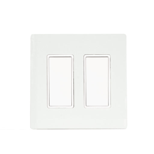 Eurofase Control EFSSPW2 OnOff Switch with Screwless Plate and Box - 4.50 in. x 2.50 in. x 4.5 in. - White Color