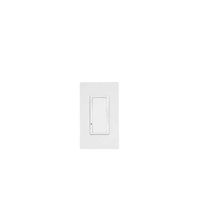Eurofase Control EFSWD Dimmer with Screwless Plate and Box - 2.80 in. x 2.50 in. x 4.5 in. - White Color