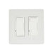 Eurofase Control EFSWD2 Dimmer with Screwless Plate and Box - 4.50 in. x 2.50 in. x 4.5 in. - White Color