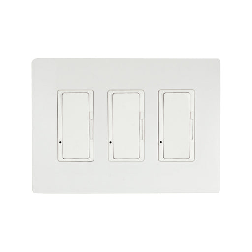 Eurofase Control EFSWD3 Dimmer with Screwless Plate and Box - 6.50 in. x 2.50 in. x 4.5 in. - White Color