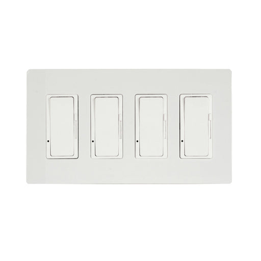 Eurofase Control EFSWD4 Dimmer with Screwless Plate and Box - 8.30 in. x 2.50 in. x 4.5 in. - White Color