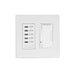 Eurofase Control EFSWTD1 One Dimmer and One Timer with Screwless Plate and Box - 4.50 in. x 2.50 in. x 4.5 in. - White Color