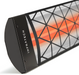 Infratech CD Series Dual Element Patio Heater with Contemporary Motif in Black