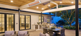 Infratech CD Series Dual Element Patio Heater with Contemporary Motif in Stainless Steel