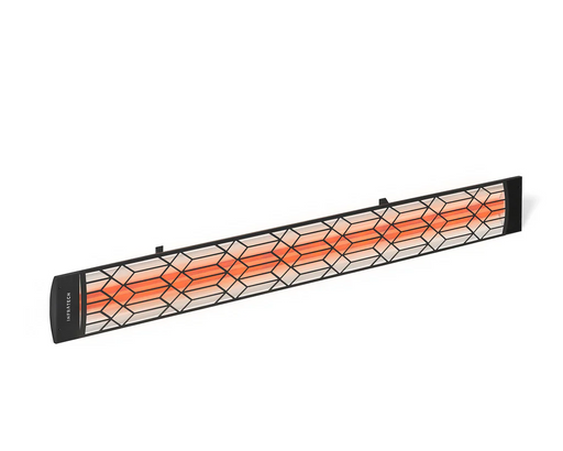 Infratech CD Series Dual Element Patio Heater with Craftsman Motif in Black