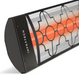 Infratech CD Series Dual Element Patio Heater with Mediterranean Motif in Black