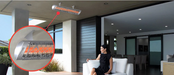 Infratech CD Series Dual Element Patio Heater with Traditional Motif in Stainless Steel