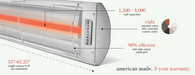 Infratech C Series Single Element Patio Heater