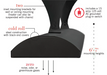 Infratech C Series Single Element Plug Patio Heater in Black