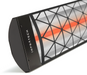 Infratech C Series Single Element Patio Heater with Contemporary Motif in Black
