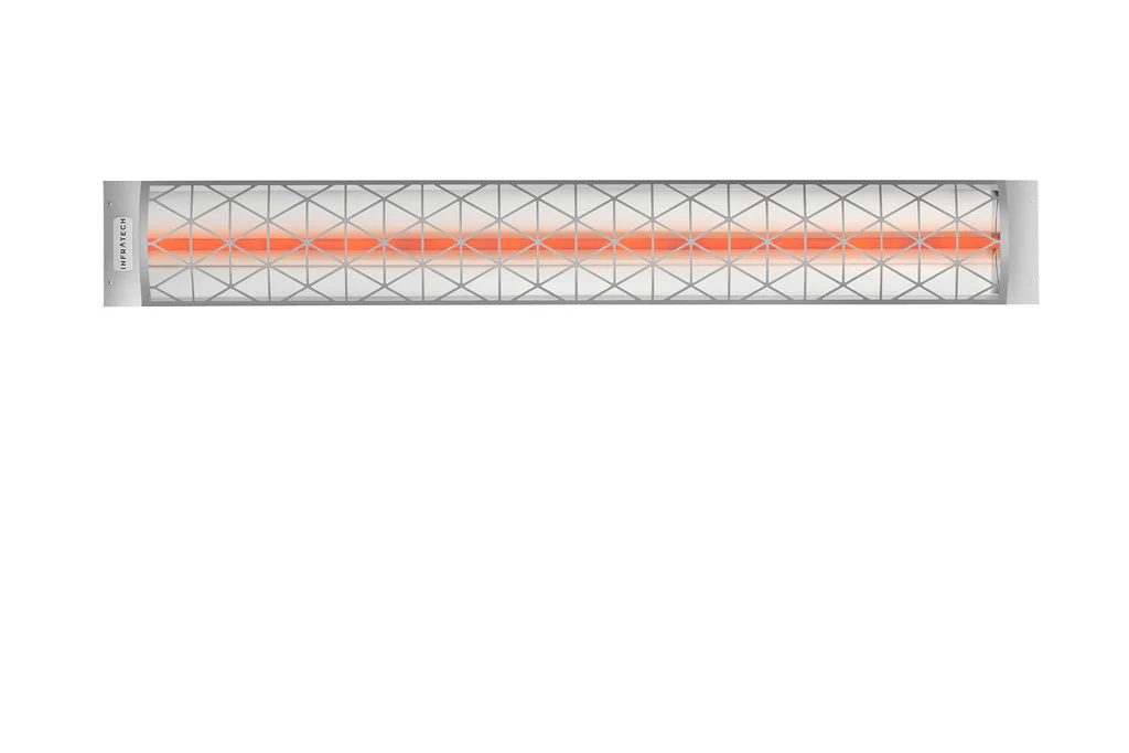 Infratech C Series Single Element Patio Heater with Contemporary Motif in Stainless Steel