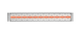 Infratech C Series Single Element Patio Heater with Contemporary Motif in Stainless Steel