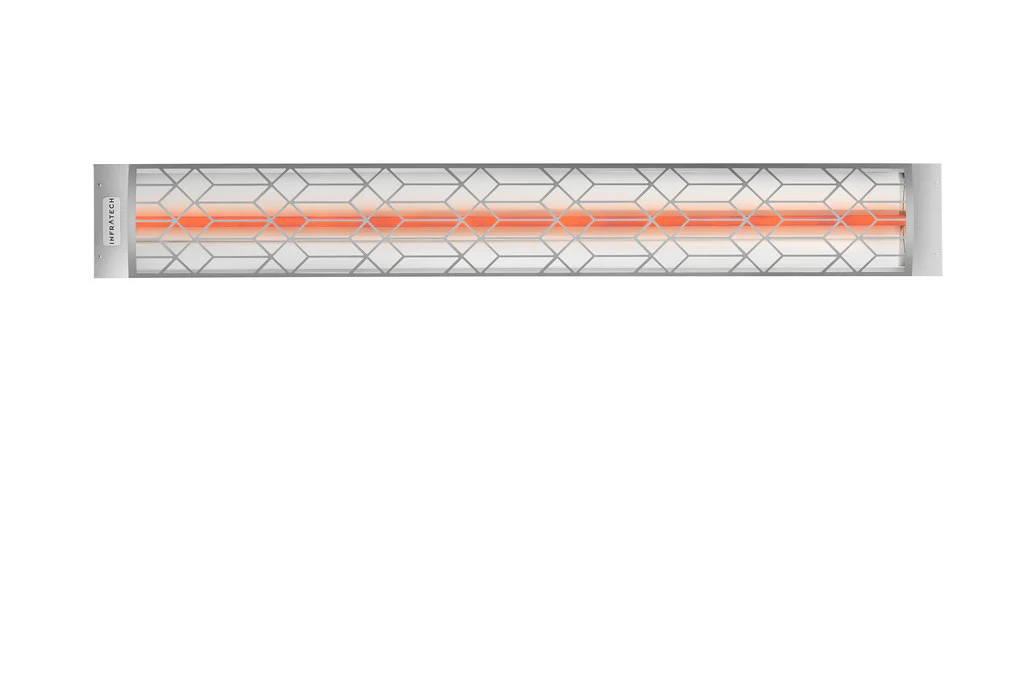 Infratech C Series Single Element Patio Heater with Craftsman Motif in Stainless Steel