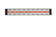 Infratech C Series Single Element Patio Heater with Mediterranean Motif in Black