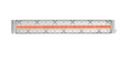 Infratech C Series Single Element Patio Heater with Traditional Motif in Stainless Steel