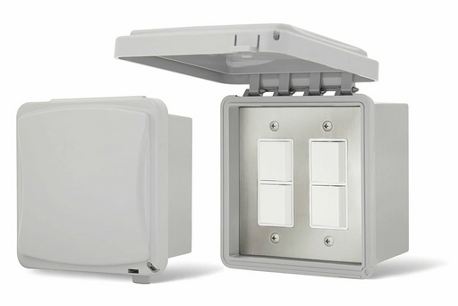 Infratech Duplex Stack Switch Dual Surface Mount with Weatherproof Cover