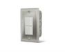 Infratech Duplex Stack Switch Single Wall Plate with Gang Box