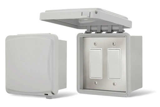 Infratech On Off Switch Dual Surface Mount with Weatherproof Cover