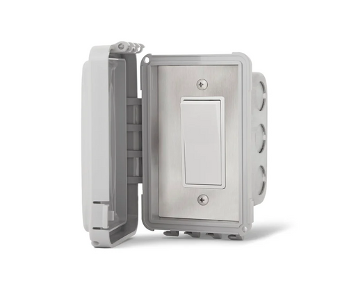 Infratech On Off Switch Single Flush Mount with Weatherproof Cover