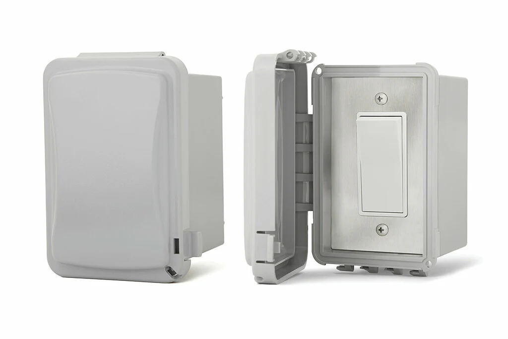 Infratech On Off Switch Single Surface Mount with Weatherproof Cover