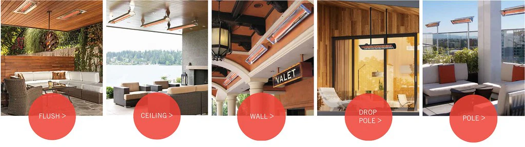 Infratech W Series Single Element Patio Heater
