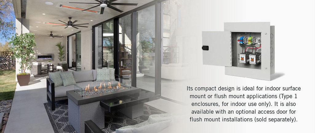 Infratech 14 4790 Enhanced Timer Package Flush Mount Access Door - Gray Color