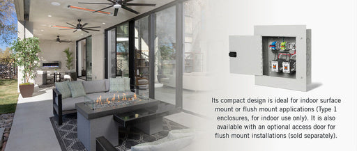 Infratech 14 4790 Enhanced Timer Package Flush Mount Access Door - Gray Color