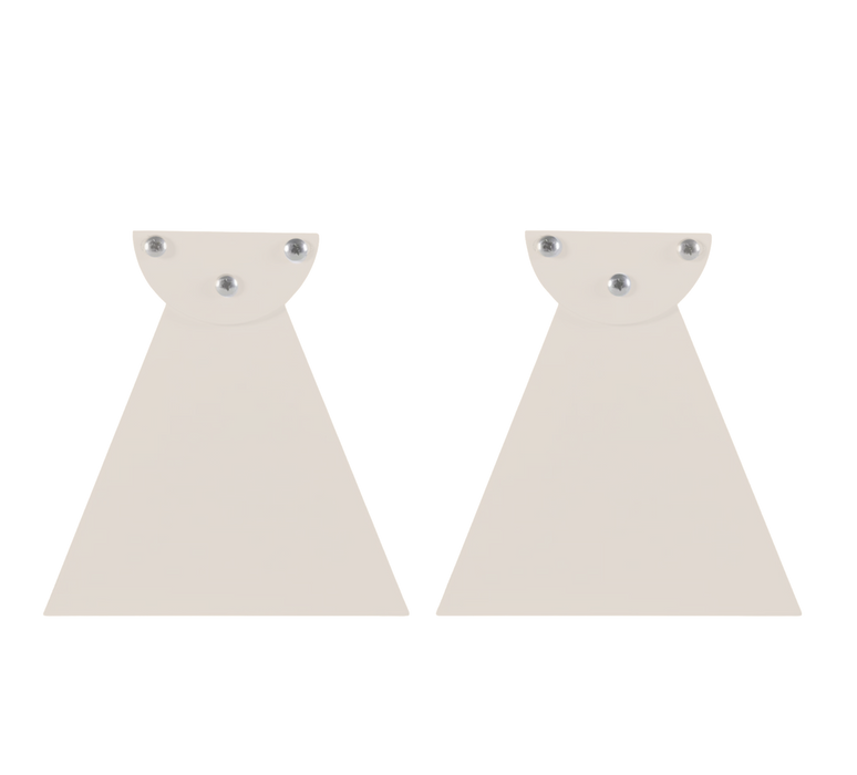 Standard 6 Inch Pair of Replacement WWD Series Infratech Heater Mounting Brackets - 22 1151AL - Almond