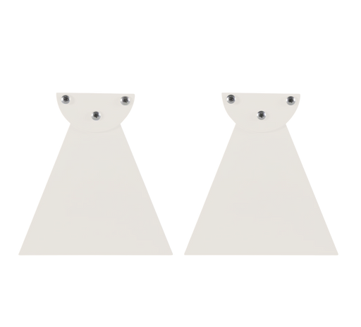 Standard 6 Inch Pair of Replacement WWD Series Infratech Heater Mounting Brackets - 22 1151BI - Biscuit