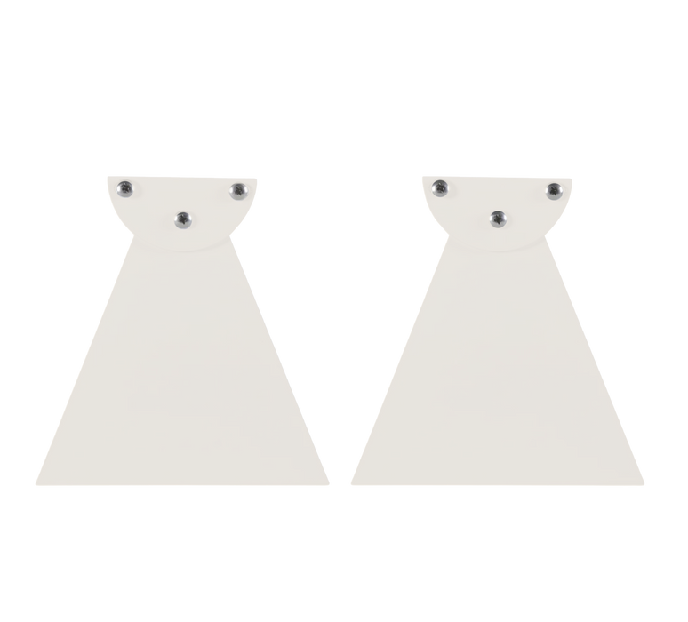 Standard 6 Inch Pair of Replacement WWD Series Infratech Heater Mounting Brackets - 22 1151BI - Biscuit