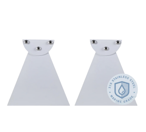 Standard 6 Inch Pair of Replacement WWD Series Infratech Heater Mounting Brackets - 22 1151 MG - Stainless Steel Marine Grade