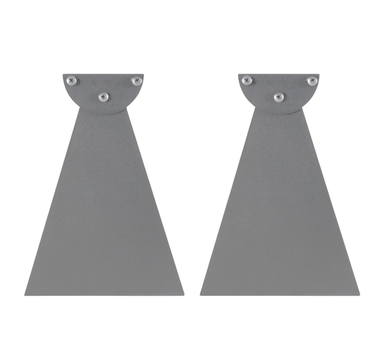 Infratech Heater Extended 8 Inch Pair of Mounting Brackets 22 1171GR - WWD Series - Gray
