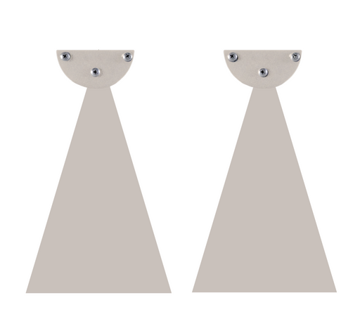 Infratech Heater Extended 10 Inch Pair of Mounting Brackets 22 1181AL - WWD Series - Almond