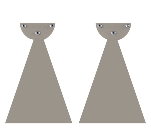 Infratech Heater Extended 10 Inch Pair of Mounting Brackets 22 1181BE - WWD Series - Beige