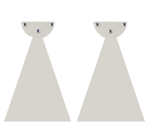 Infratech Heater Extended 10 Inch Pair of Mounting Brackets 22 1181BI - WWD Series - Biscuit