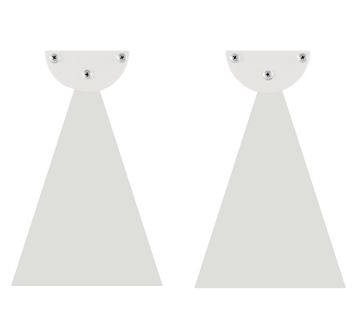 Infratech Heater Extended 10 Inch Pair of Mounting Brackets 22 1181WH - WWD Series - White