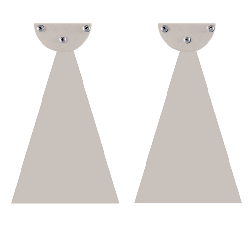 Infratech Heater Extended 12 Inch Pair of Mounting Brackets 22 1191AL - WWD Series - Almond